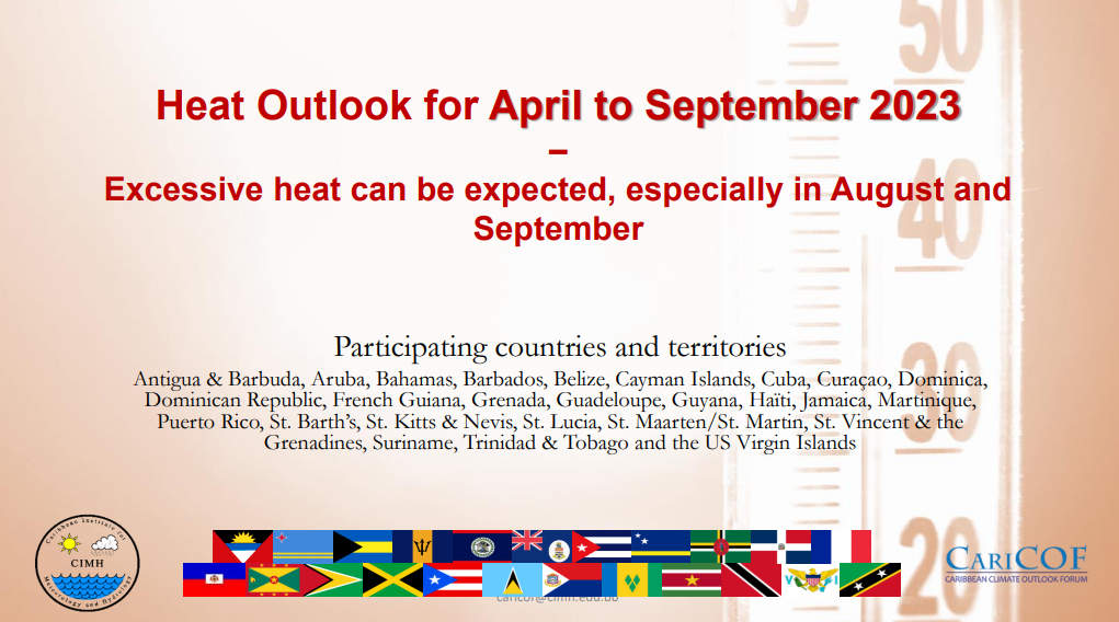 Heat Outlook for April to September 2023 – Caribbean Regional Climate ...