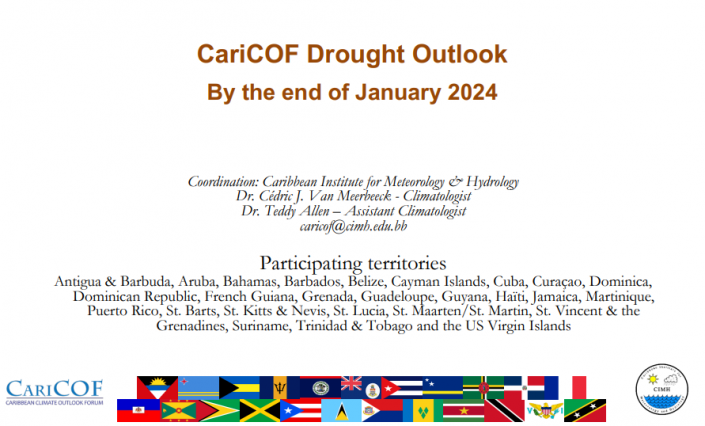 CariCOF Drought Outlook By The End Of January 2024 Caribbean Regional   Drought Outlook 705x426 