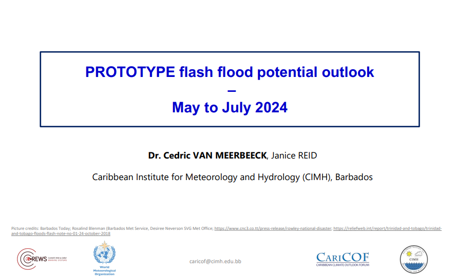 Flash Flood Potential Outlook (Experimental) May to July 2024